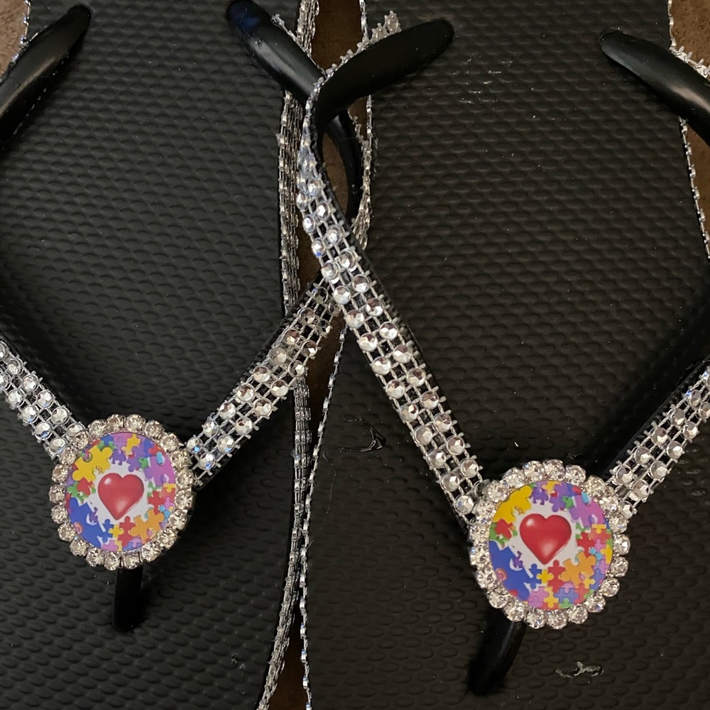 Autism flip flops